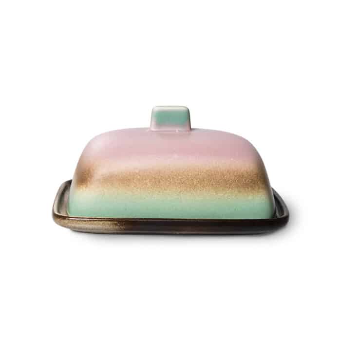 70's ceramic Butterdish Mercury