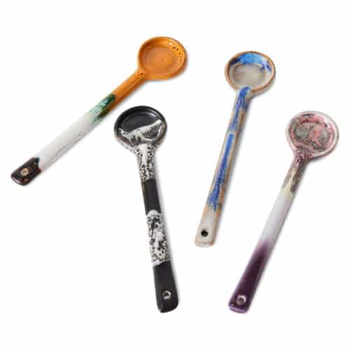 70's ceramics Spoons Force set/4