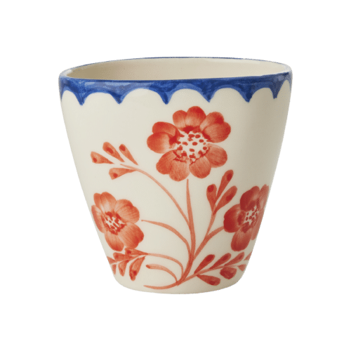 Beker ovaal - Hand-painted Vintage Flower