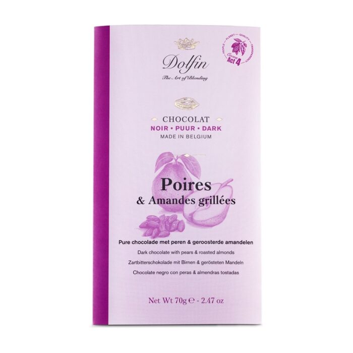 Dolfin Pure chocolade met Peren en Amandel