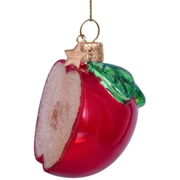 Glazen kerstdecoratie hanger Appel