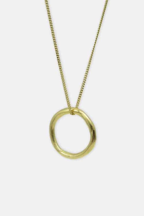 Ketting Clay Ring goud