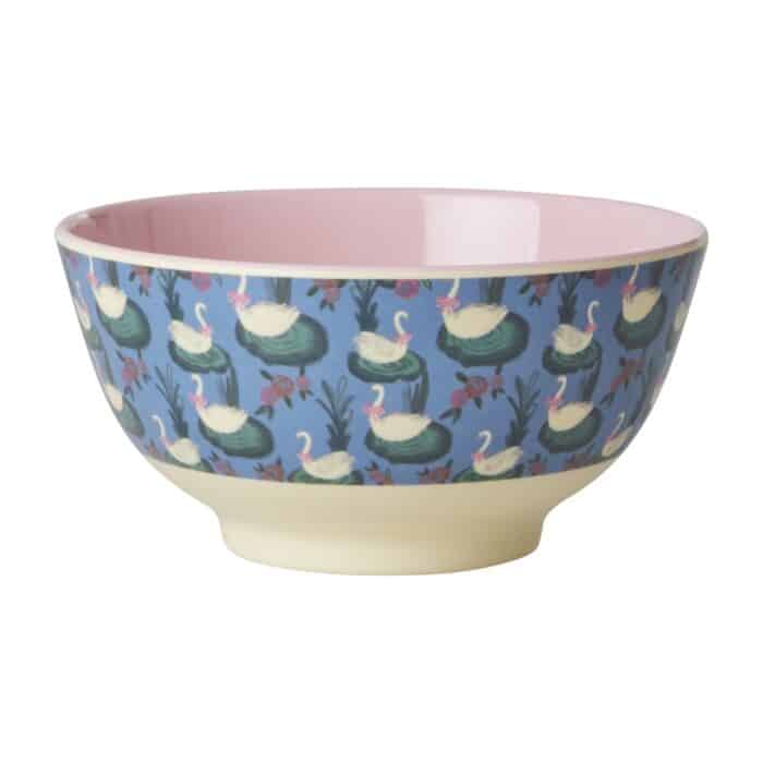 Melamine bowl Swan Lake