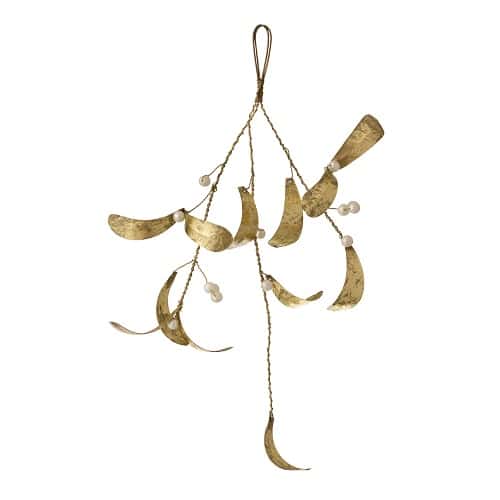 Mistletoe hanger goud