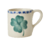 Mok - Crème - Hand-painted Good Luck Clover