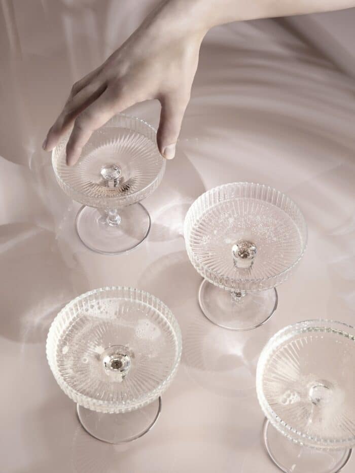 Ripple Champagne Glazen set van 2