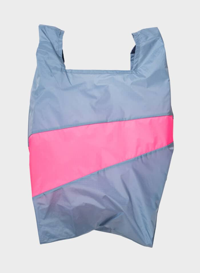 Shopping Bag Large Fuzz & Fluo Pink