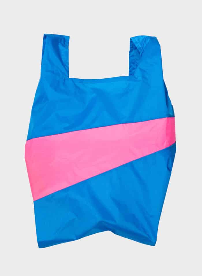 Shopping Bag Large Wave & Fluo Pink