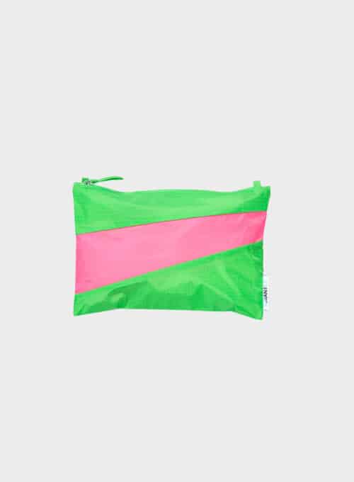 The New Pouch Medium Greenscreen&Fluo Pink