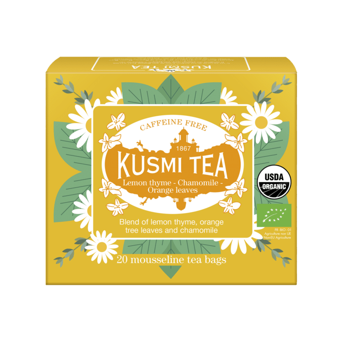 Kusmi Tea Lemon Thyme Camomile Orange leaves Bio