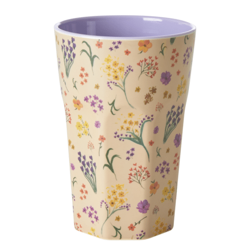 Melamine cup tall Wild Flower