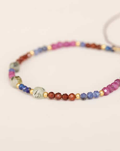 My Heritage Bracelet Ruby mix Prehniet