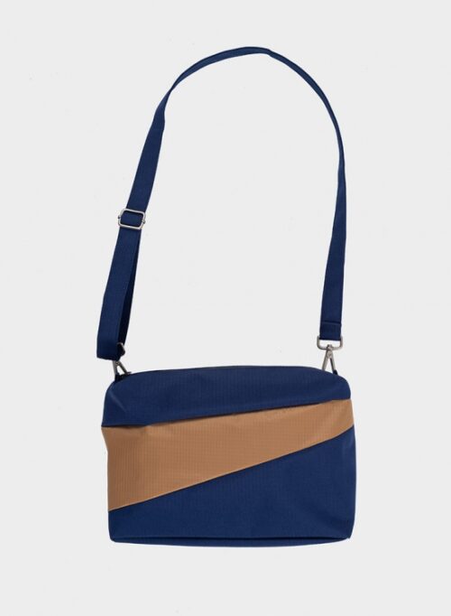 Susan Bijl Bum Bag M Navy & Camel