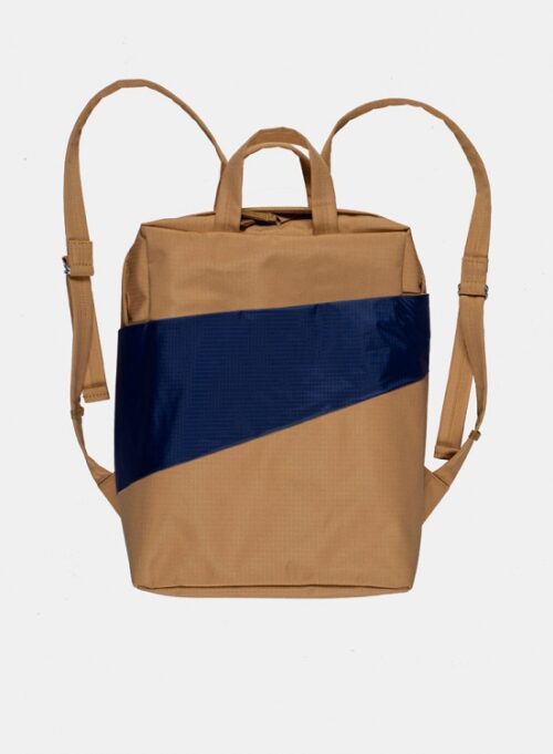 The New Backpack Camel & Navy