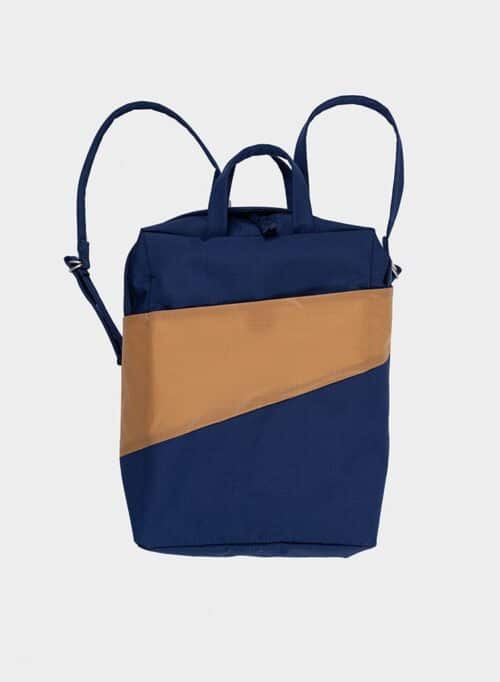 The New Backpack Navy & Camel