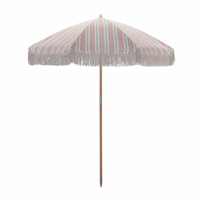 Tuin Parasol Rood/Groen Franje