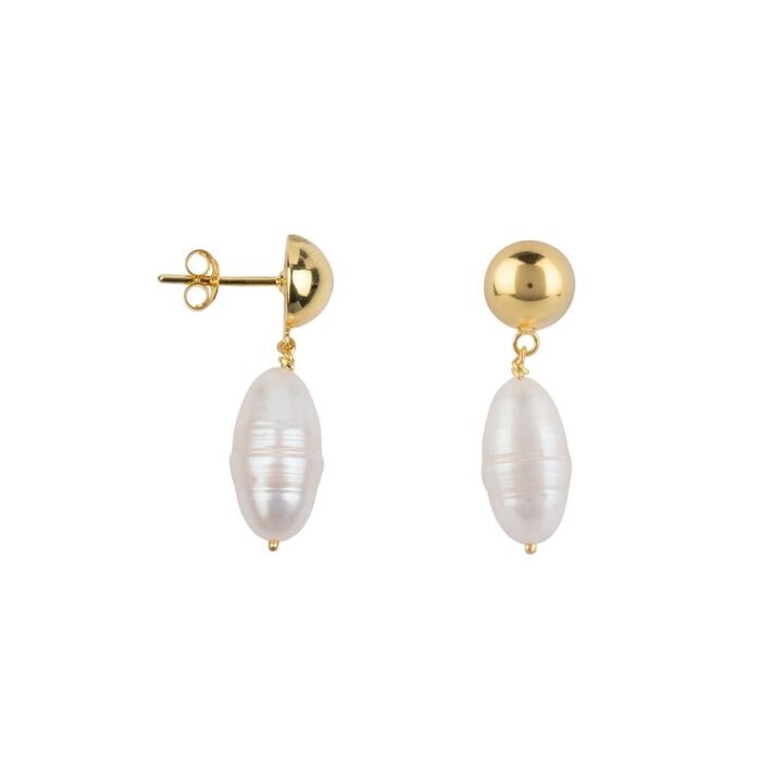 Earrings Ball Pearl Betty Bogaers