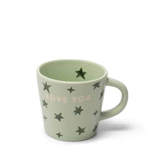 Espressokop Stars Love You lichtgroen