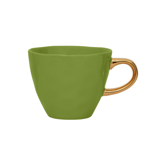 Good Morning Coffee Cup Evergreen Sprig