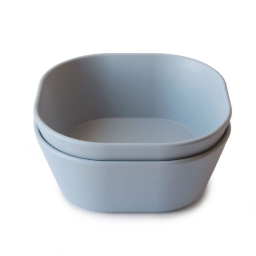 Kinder Bowl vierkant set/2 Lichtblauw