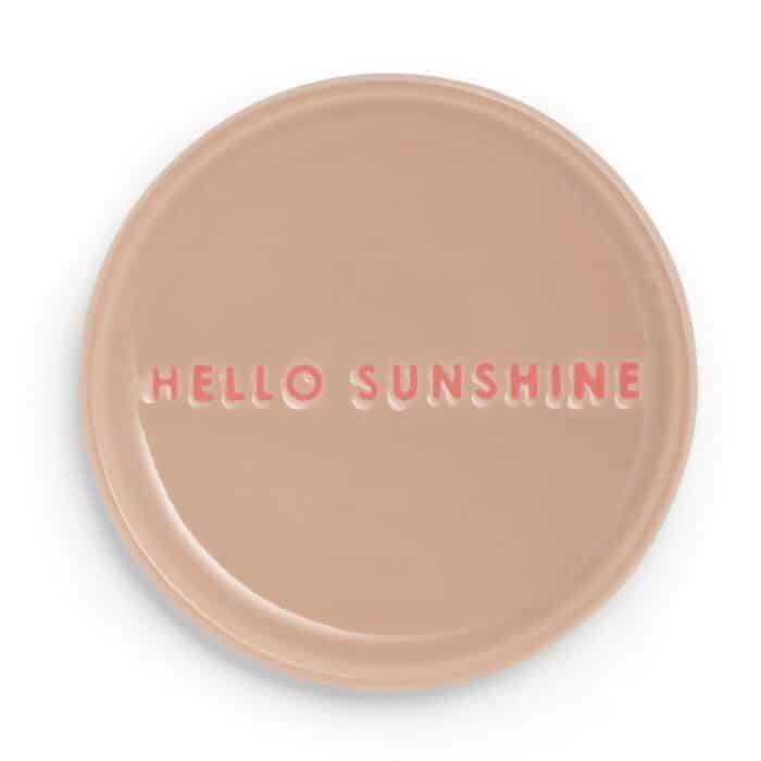 Petit Four Plate Hello Sunshine beige