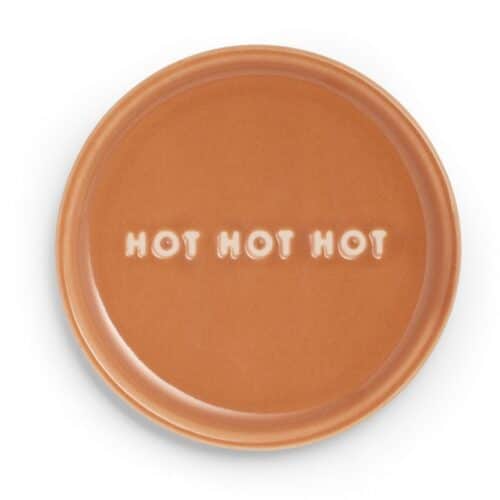 Petit Four Plate Hot Hot Hot terracotta