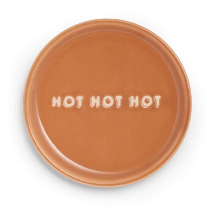 Petit Four Plate Hot Hot Hot terracotta