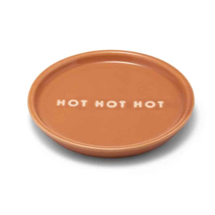 Petit Four Plate Hot Hot Hot terracotta