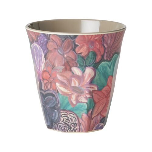 Rice melamine cup Forest Flower