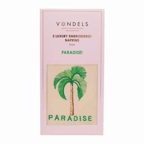 Set van 2 stoffen servetten Paradise