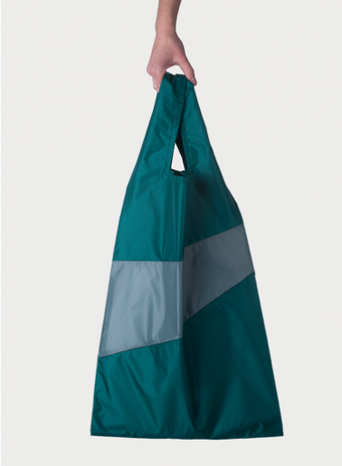 Shopping Bag M Pine & Grey