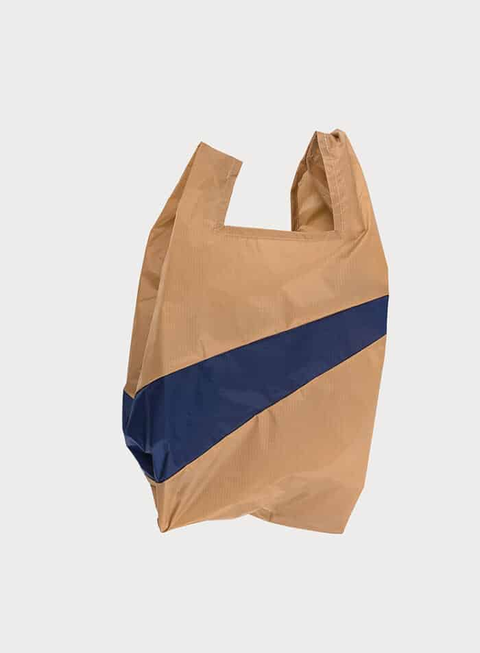 Shopping Bag Medium Camel&Navy