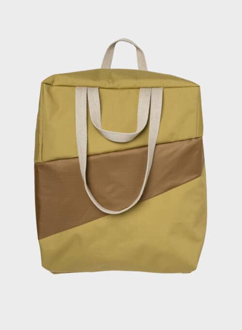 The New Tote Bag Large Moss & Camel