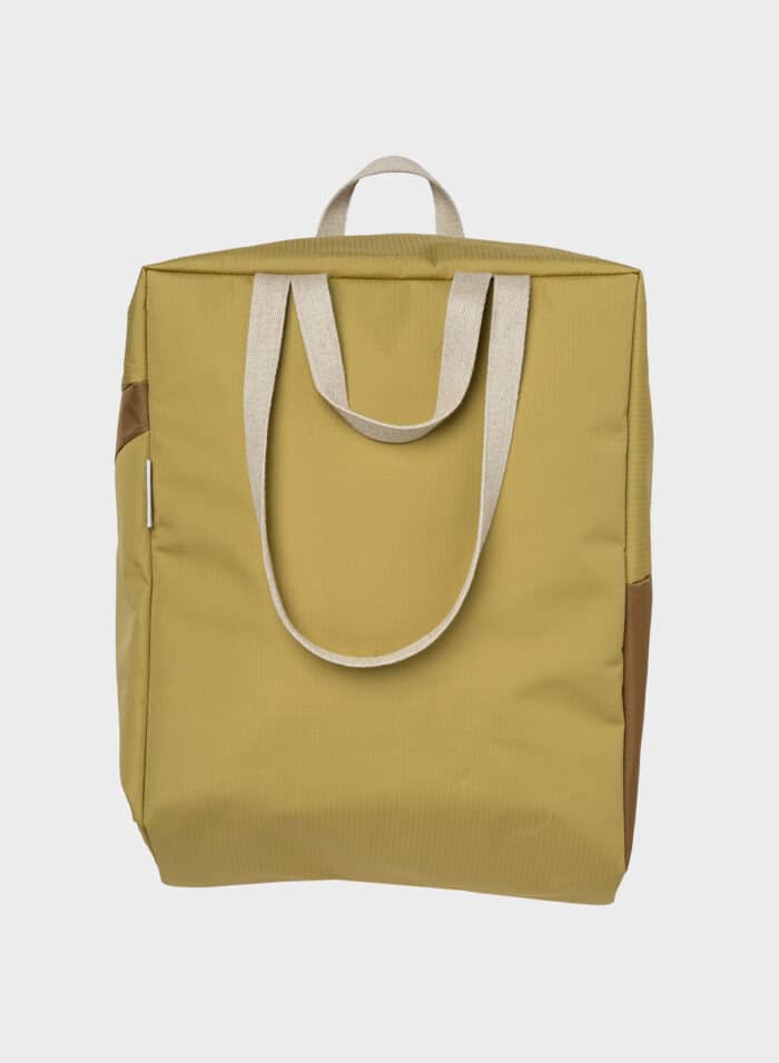 The New Tote Bag Large Moss & Camel