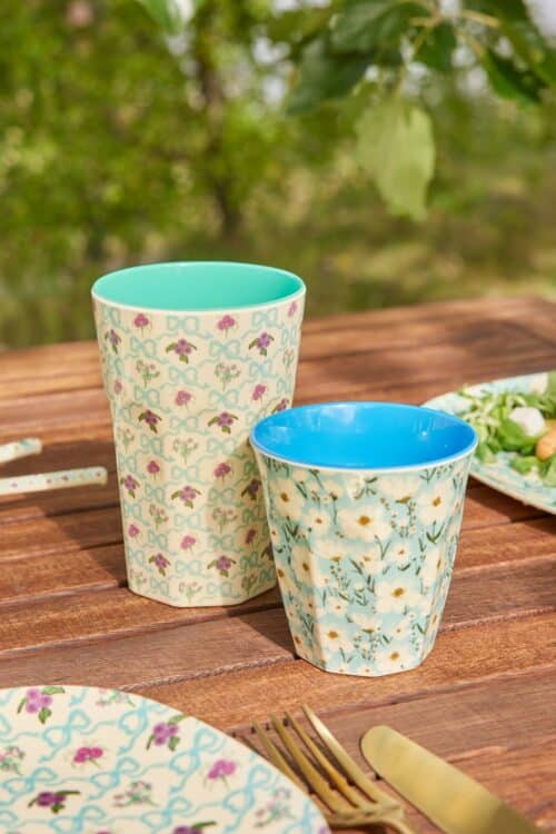 Rice melamine beker Summer Bloom