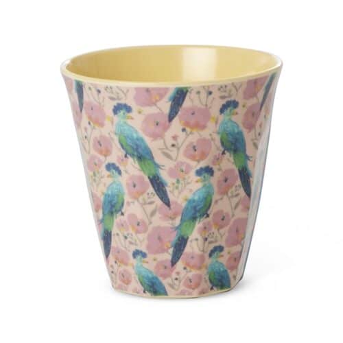 Rice melamine cup Exotic Birds