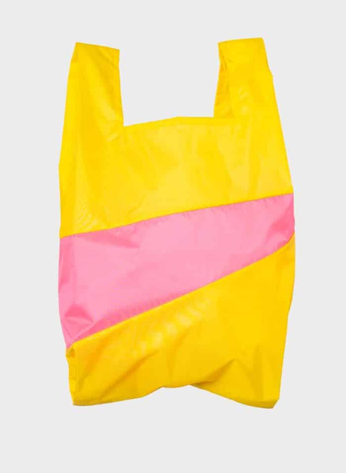 The New Shopping Bag Large TVYellow&FluoPink